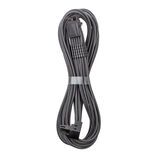 CableMod Universal Pro ModMesh 16-Pin to 16-Pin-Cable, 90° Connector, Sleeved, StealthSense - carbon, 60 cm, Var. A