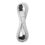 CableMod Universal Pro ModMesh 16-Pin to 16-Pin-Cable, 90° Connector, Sleeved, StealthSense - baltos spalvos, 60 cm, Var. A