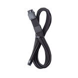 CableMod PRO ModMesh RT 12VHPWR Cable, ASUS/Seasonic/PHANTEKS, 12V-2x6 to 12V-2x6, StealthSense - juodos spalvos