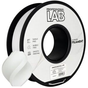 3D Plastikas - Filamentas PLA baltas | 1.75 mm, 1 kg | Professional LAB