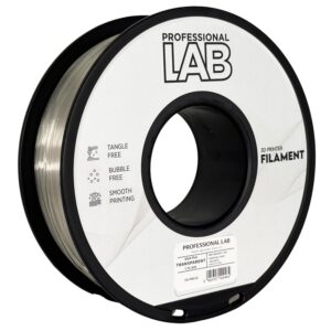 3D Plastikas - Filamentas PLA Silk skaidrus | 1.75 mm, 1 kg | Professional LAB