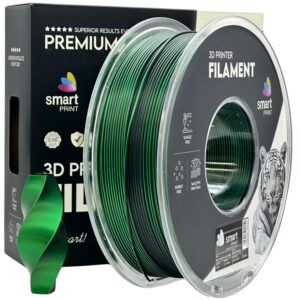 3D Plastikas - Filamentas PLA Silk Dual Color juodas žalias | 1.75 mm, 1 kg | SPrint - Image 1