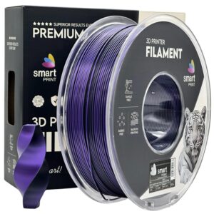 3D Plastikas - Filamentas PLA Silk Dual Color juodas violetinis | 1.75 mm, 1 kg | SPrint