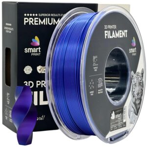 3D Plastikas - Filamentas PLA Silk Tri Color mėlynas violetinis juodas | 1.75 mm, 1 kg | SPrint - Image 1