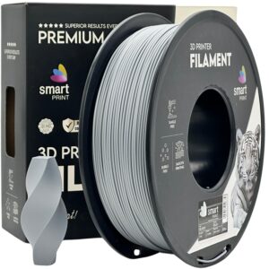 3D Plastikas - Filamentas PLA+ sidabrinis | 1.75 mm, 1 kg | SPrint