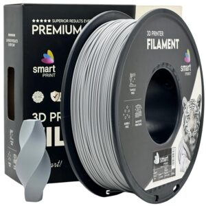 3D Plastikas - Filamentas PLA+ pilkas | 1.75 mm, 1 kg | SPrint