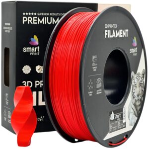 3D Plastikas - Filamentas PLA+ raudonas | 1.75 mm, 1 kg | SPrint