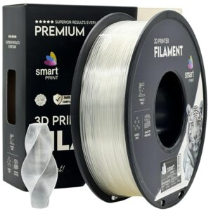 3D Plastikas - Filamentas PLA Silk skaidrus | 1.75 mm, 1 kg | SPrint