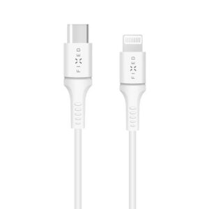 FIXED Long kabelis USB-C į Lightning MFi, baltos spalvos 2m