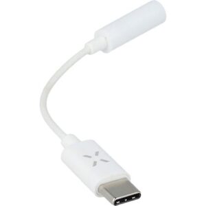 FIXED Link AdapterUSB-C/3.5mm jack, baltos spalvos