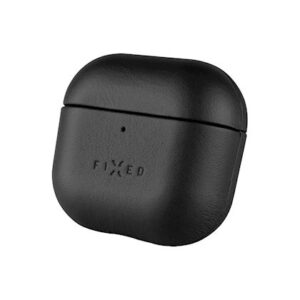 FIXED PodsLeather dėklas skirtas Apple Airpods 4, juodos spalvos - Image 1