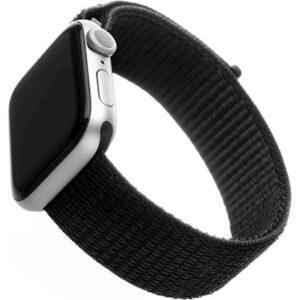 FIXED Nylon apyrankė skirta Apple Watch 38/40/41 mm juodos spalvos