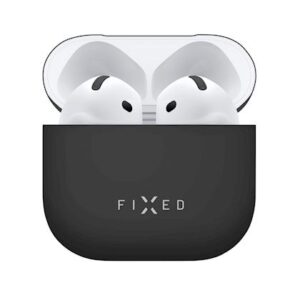 FIXED Silky dėklas skirtas Apple AirPods 4, juodos spalvos