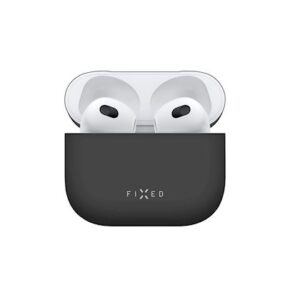 FIXED Silky dėklas skirtas Apple Airpods 3, juodos spalvos