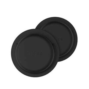 FIXED Silky Sticker skirtas Apple AirTag, double pack, juodos spalvos