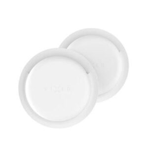 FIXED Silky Sticker skirtas Apple AirTag, double pack, baltos spalvos