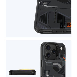 Benks Dėklas Dynamic Magnetic Mecha (D069) skirtas Apple iPhone 17 Pro juodos spalvos (Camera Control Button) - Image 8