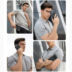 Benks Dėklas Magnetic Armor Air Aurora Kevlar 600D (0069) skirtas Apple iPhone 17 Pro - Image 5