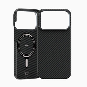 Benks Dėklas Magnetic Armor Air Kevlar Metal Frame 600D (0069) skirtas Apple iPhone 17 Pro juodos spalvos - Image 2