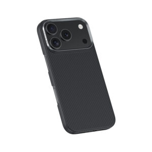 Benks Dėklas Magnetic Armor Air Kevlar Metal Frame 600D (0069) skirtas Apple iPhone 17 Pro juodos spalvos - Image 5