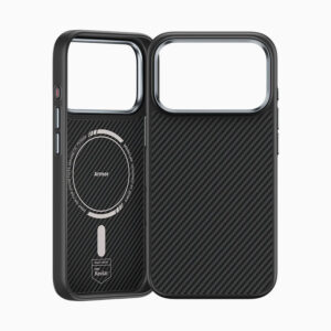 Benks Dėklas Magnetic Armor Pro Kevlar Metal Frame 600D (A069) skirtas Apple iPhone 17 Pro juodos spalvos (Camera Control Button) - Image 2