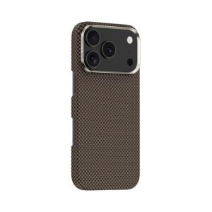 Benks Dėklas Magnetic Armor Tint Kevlar 1000D (0069) skirtas Apple iPhone 17 Pro aukso spalvos - Image 3