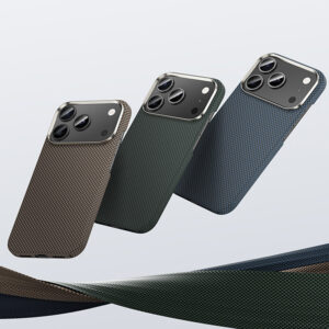 Benks Dėklas Magnetic Armor Tint Kevlar 1000D (0069) skirtas Apple iPhone 17 Pro aukso spalvos - Image 4