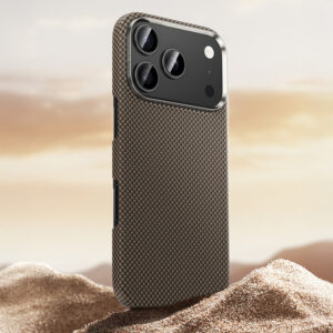 Benks Dėklas Magnetic Armor Tint Kevlar 1000D (0069) skirtas Apple iPhone 17 Pro aukso spalvos - Image 5