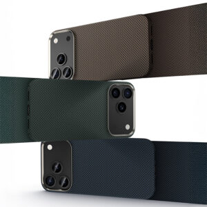 Benks Dėklas Magnetic Armor Tint Kevlar 1000D (0069) skirtas Apple iPhone 17 Pro aukso spalvos - Image 6