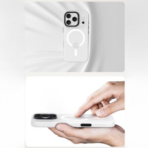 Benks Dėklas Magnetic Lucid Armor (0070) skirtas Apple iPhone 17 Pro Max baltos spalvos (Camera Control Button) - Image 8