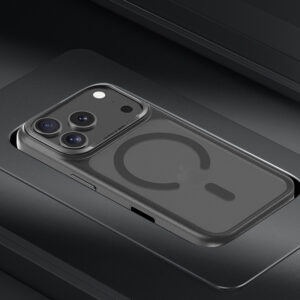 Benks Dėklas Magnetic Mist Metal Frame (0070) skirtas Apple iPhone 17 Pro Max juodos spalvos (Camera Control Button) - Image 8