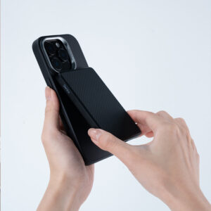 Benks Dėklas Magnetic Armor Pro Kevlar Metal Frame 600D (AD66) skirtas Apple iPhone 16 Pro Max juodos spalvos (Camera Control Button) - Image 5