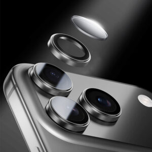 Benks Apsauginis stiklas Glass Warrior Metal Lens Protector telefonui skirtas Apple iPhone 17 (objektyvui 2 vnt) black - Image 9
