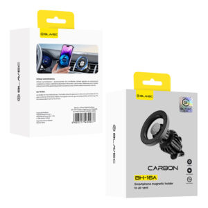 Blavec automobilinis laikiklis BH-16A Carbon magnetinis Magsafe (BH16AC-MAVB) juodos spalvos - Image 9