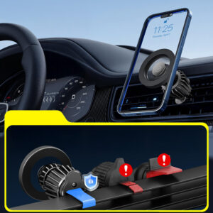 Blavec automobilinis laikiklis BH-16A Carbon magnetinis Magsafe (BH16AC-MAVB) juodos spalvos - Image 3