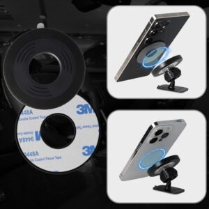 Blavec automobilnis laikiklis BH-16B Carbon magnetinis Magsafe (BH16BC-MDB) juodos spalvos - Image 7