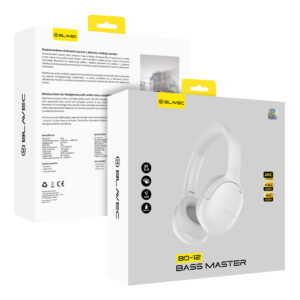 Blavec ausines Bluetooth BO-12 Bass Master ANC (BO12-W) baltos spalvos - Image 9