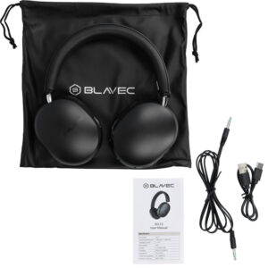 Blavec ausines Bluetooth BO-13 Bass Aceonix ANC (BO13-B) juodos spalvos - Image 5
