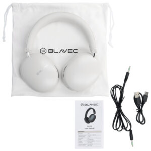Blavec ausines Bluetooth BO-13 Bass Aceonix ANC (BO13-W) baltos spalvos - Image 5