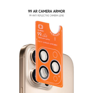 Apsauginis stiklas Tel Protect Titanium Lens 99% AR on camera skirtas Apple iPhone 17 Pro/17 Pro Max transparent (objektyvui 3 vnt) - Image 6