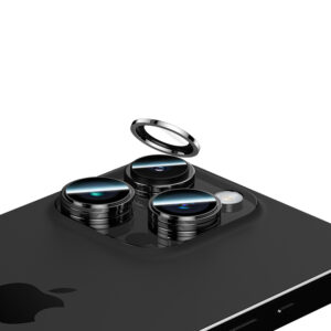 Benks Apsauginis stiklas DR Sapphire Lens Protector telefonui skirtas Apple iPhone 15 Pro/15 Pro Max (objektyvui 3 vnt) black - Image 2