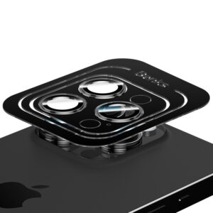 Benks Apsauginis stiklas DR Sapphire Lens Protector telefonui skirtas Apple iPhone 15 Pro/15 Pro Max (objektyvui 3 vnt) black - Image 3