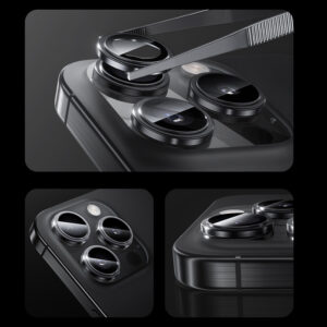 Benks Apsauginis stiklas Glass Warrior Lens Protector telefonui skirtas Apple iPhone 16/16 Plus (objektyvui 2 vnt) gray - Image 5