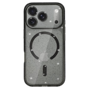 Glitter Magsafe Dėklas skirtas Apple iPhone 17 Pro juodos spalvos clear - Image 2
