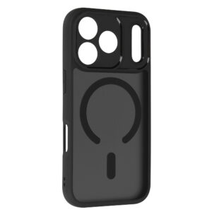 Full Matte Mag Dėklas skirtas Apple iPhone 17 Pro Max juodos spalvos - Image 2