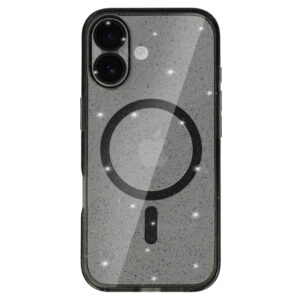 Glitter Magsafe Dėklas skirtas Apple iPhone 17 juodos spalvos clear - Image 2