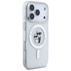 Dėklas KARL LAGERFELD IML Karl Choupette Glitter Magsafe skirtas Apple iPhone 17 Pro skaidrus - Image 4