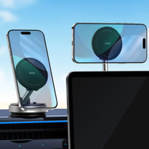 Rock Car holder QS6 vacuum magnetic juodos spalvos - Image 9
