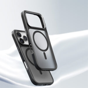 Rock Guard Touch Matte Series Magnetic dėklas skirtas Apple iPhone 17 Pro juodos spalvos (metal lens frame) - Image 3