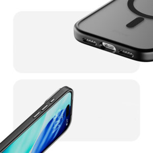 Rock Guard Touch Matte Series Magnetic dėklas skirtas Apple iPhone 17 Pro Max juodos spalvos (metal lens frame) - Image 7